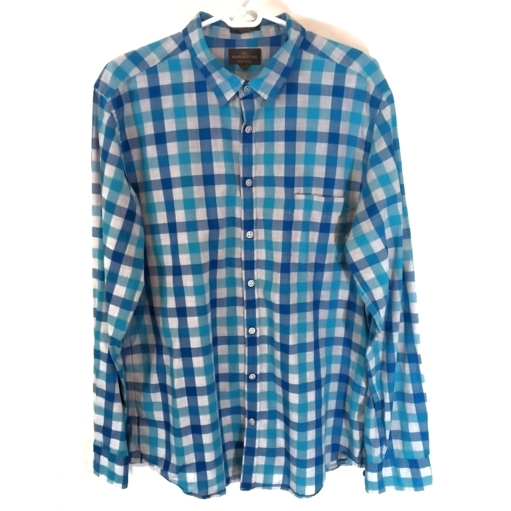 Rudd & Gunn Blue Plaid Long Sleeve Shirt
